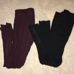 2 pairs of leggings